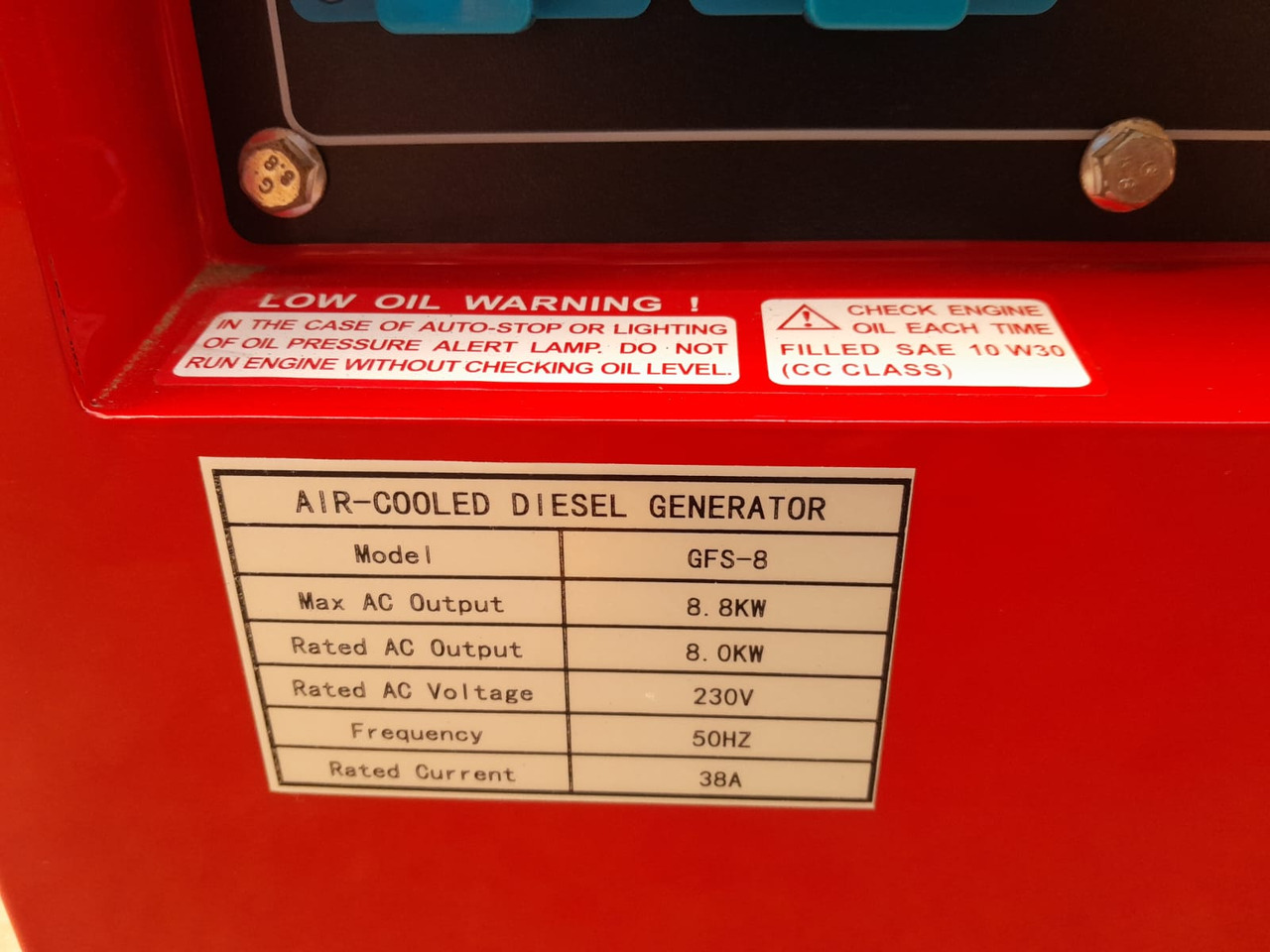 BAUER GENERATOR GFS-8 8.8kW GRUPPO ELETTROGENO 8.8KW 230V 50HZ - Generator set: picture 5 BAUER GENERATOR GFS-8 8.8kW GRUPPO ELETTROGENO 8.8KW 230V 50HZ - Generator set: picture 5