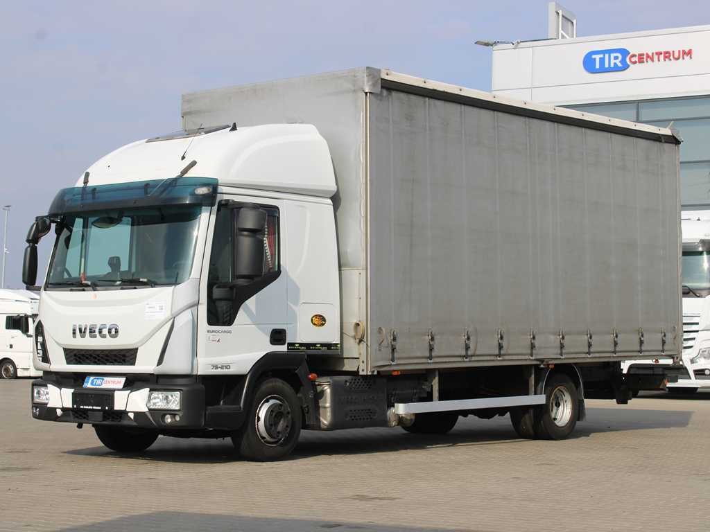 Iveco EUROCARGO 75E210, EURO 6, PNEU 80% - Curtain side truck: picture 1 Iveco EUROCARGO 75E210, EURO 6, PNEU 80% - Curtain side truck: picture 1