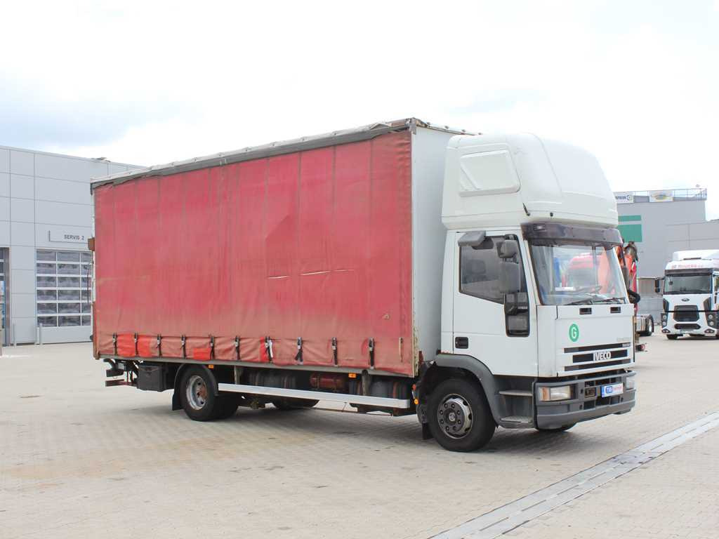 Iveco EUROCARGO ML 120 E, EURO 3, SLEEPING BODY, HYDRAULIC FRONT - Curtain side truck: picture 3 Iveco EUROCARGO ML 120 E, EURO 3, SLEEPING BODY, HYDRAULIC FRONT - Curtain side truck: picture 3