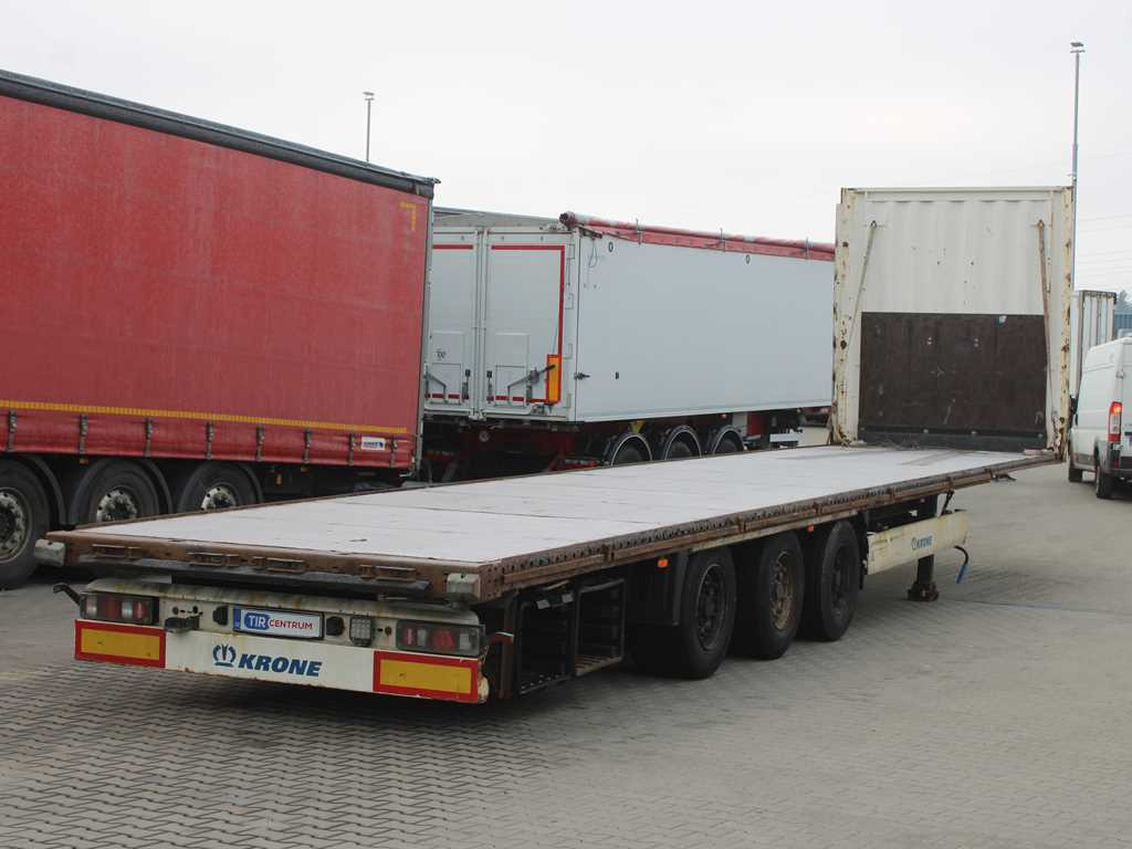 Krone SD, LIFTING AXLE, MULTILOCK - Dropside/ Flatbed semi-trailer: picture 4 Krone SD, LIFTING AXLE, MULTILOCK - Dropside/ Flatbed semi-trailer: picture 4