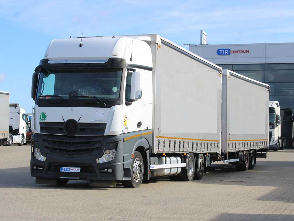 Mercedes-Benz Actros 2542, 6X2, LIFTING AXLE + PANAV TVK18M - Curtain side truck: picture 1 Mercedes-Benz Actros 2542, 6X2, LIFTING AXLE + PANAV TVK18M - Curtain side truck: picture 1