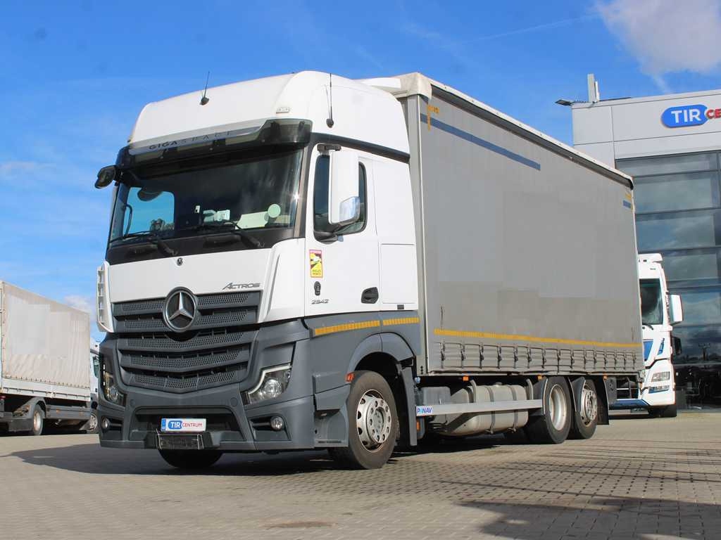 Mercedes-Benz Actros 2542, EURO 6, 6X2, NAVIGATION - Curtain side truck: picture 1 Mercedes-Benz Actros 2542, EURO 6, 6X2, NAVIGATION - Curtain side truck: picture 1