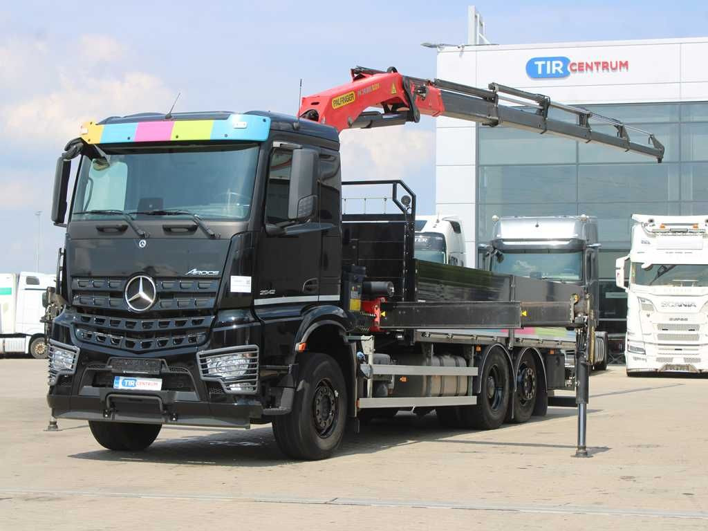 Mercedes-Benz Arocs 2542, 6X2, EURO 6, CAMERA, PALFINGER PK 24 - Dropside/ Flatbed truck, Crane truck: picture 1 Mercedes-Benz Arocs 2542, 6X2, EURO 6, CAMERA, PALFINGER PK 24 - Dropside/ Flatbed truck, Crane truck: picture 1