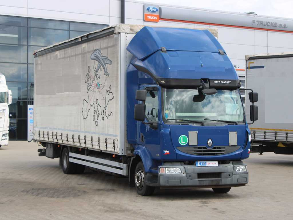 Renault MIDLUM 220.12, EURO 5, SLEEPING BODY, HYDRAULIC FRONT - Curtain side truck: picture 3 Renault MIDLUM 220.12, EURO 5, SLEEPING BODY, HYDRAULIC FRONT - Curtain side truck: picture 3