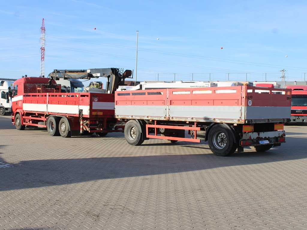 Scania R380, EURO 3, 6X2, LIFT AXLE, HIAB 166K + KOGEL ANBS(1996) - Dropside/ Flatbed truck, Crane truck: picture 5 Scania R380, EURO 3, 6X2, LIFT AXLE, HIAB 166K + KOGEL ANBS(1996) - Dropside/ Flatbed truck, Crane truck: picture 5