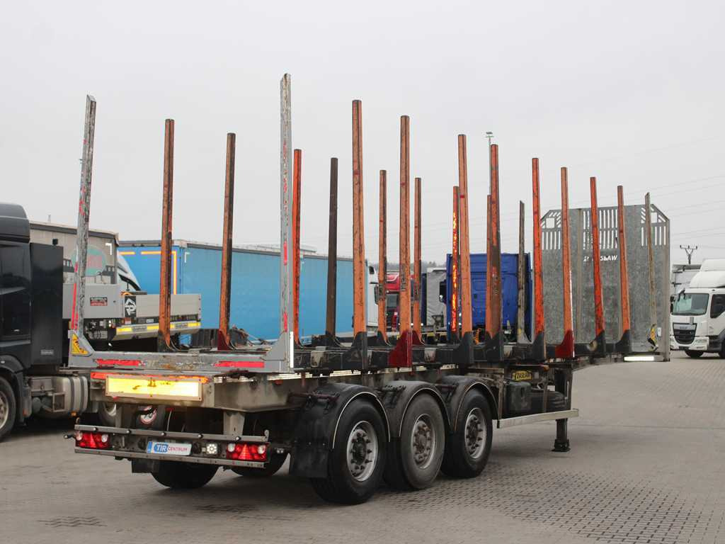 ZASŁAW D-651A, 2x LIFT AXLE, TYRES 80% - Timber semi-trailer: picture 4 ZASŁAW D-651A, 2x LIFT AXLE, TYRES 80% - Timber semi-trailer: picture 4