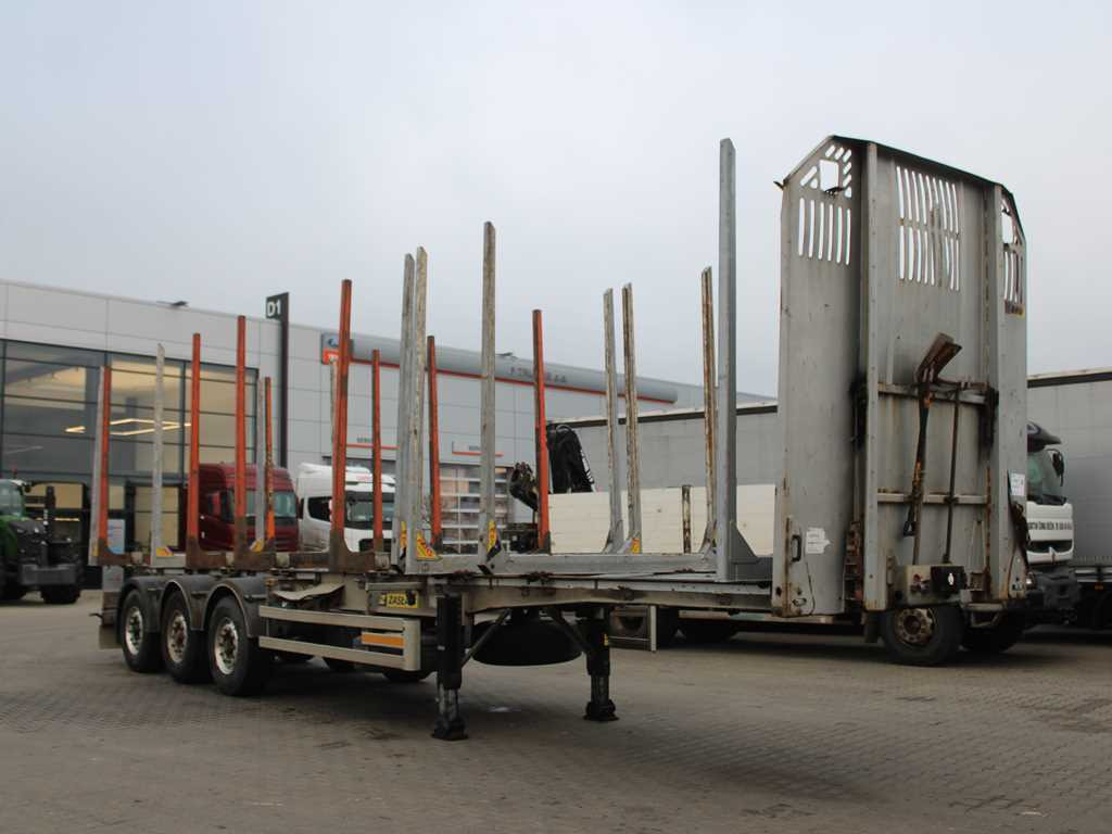 ZASŁAW D-651A, 2x LIFTING AXLE - Timber semi-trailer: picture 2 ZASŁAW D-651A, 2x LIFTING AXLE - Timber semi-trailer: picture 2