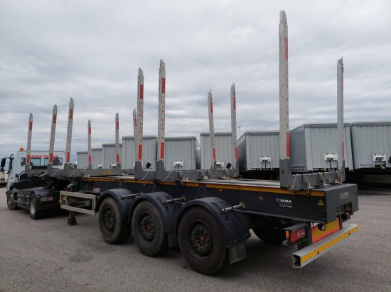 DOLL Holzauflieger H3S-12, Tydraul , Langholz,  2+4 verstellbare Rungenpaare, Langholz, Liftachse, - Timber semi-trailer: picture 2 DOLL Holzauflieger H3S-12, Tydraul , Langholz,  2+4 verstellbare Rungenpaare, Langholz, Liftachse, - Timber semi-trailer: picture 2