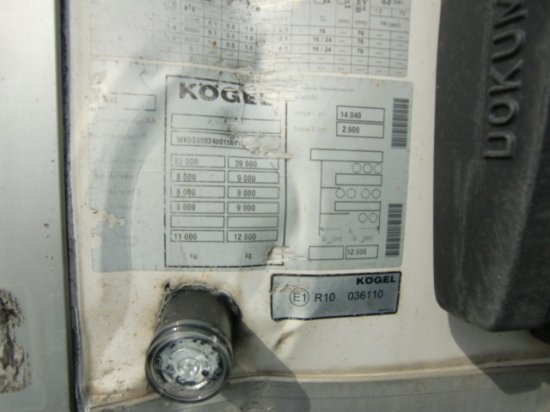 Isothermal semi-trailer Kögel SV 24 Carrier Maxima1300 ,Doppelstock: picture 11