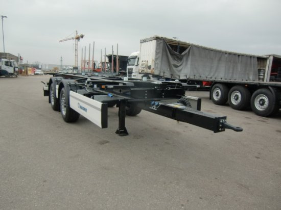 Krone ZZ/DC07 Tandem Lafette, Standard,   BPW-Achsen, Heckabstützung - Container transporter/ Swap body trailer: picture 1 Krone ZZ/DC07 Tandem Lafette, Standard,   BPW-Achsen, Heckabstützung - Container transporter/ Swap body trailer: picture 1
