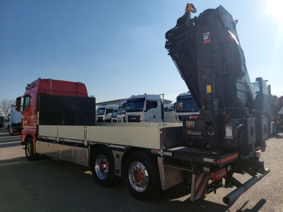Dropside/ Flatbed truck, Crane truck MAN TGX 26.510 BL Pritsche, Intarder,   HIAB X-HIPRO 558EP-5,  Alu-Felgen, Lenkachse,: picture 6