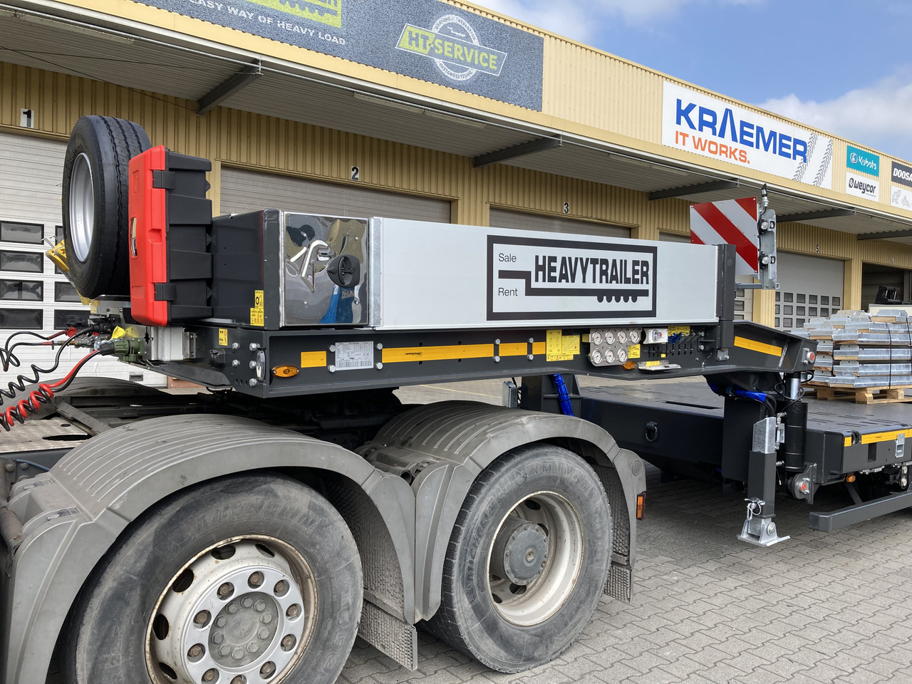 FAYMONVILLE 6-Achs-Tele-Semi mit PA-X Achssystem - Low loader semi-trailer: picture 2 FAYMONVILLE 6-Achs-Tele-Semi mit PA-X Achssystem - Low loader semi-trailer: picture 2