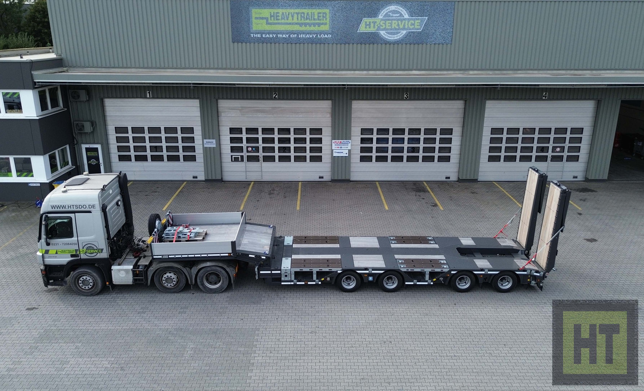 Faymonville 4-(2+2)-Achs-Tele-Semi m. Radmulden u. Rampen - Low loader semi-trailer: picture 2 Faymonville 4-(2+2)-Achs-Tele-Semi m. Radmulden u. Rampen - Low loader semi-trailer: picture 2