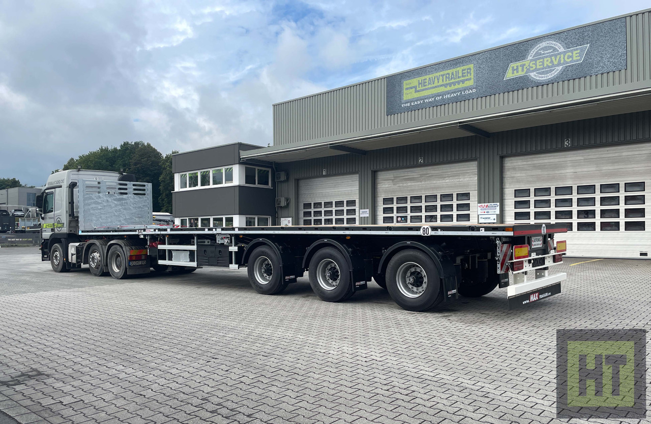Faymonville MAX Trailer 3-Achs-Doppeltele-Plateau zwangsgelenkt - Dropside/ Flatbed semi-trailer: picture 1 Faymonville MAX Trailer 3-Achs-Doppeltele-Plateau zwangsgelenkt - Dropside/ Flatbed semi-trailer: picture 1