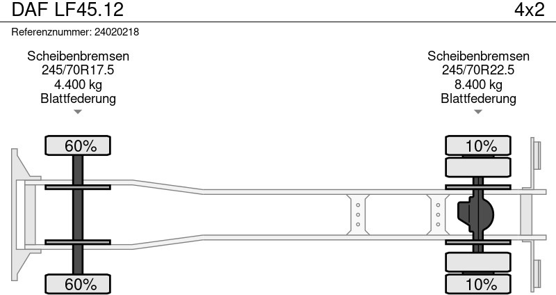 Car transporter truck DAF LF45.12: picture 11