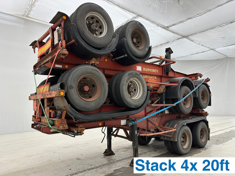 Van Hool Stack 4 x skelet 20 ft - Container transporter/ Swap body semi-trailer: picture 1 Van Hool Stack 4 x skelet 20 ft - Container transporter/ Swap body semi-trailer: picture 1