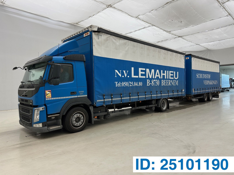 Volvo FM 330 + A&D Aanhanger - Curtain side truck: picture 1 Volvo FM 330 + A&D Aanhanger - Curtain side truck: picture 1