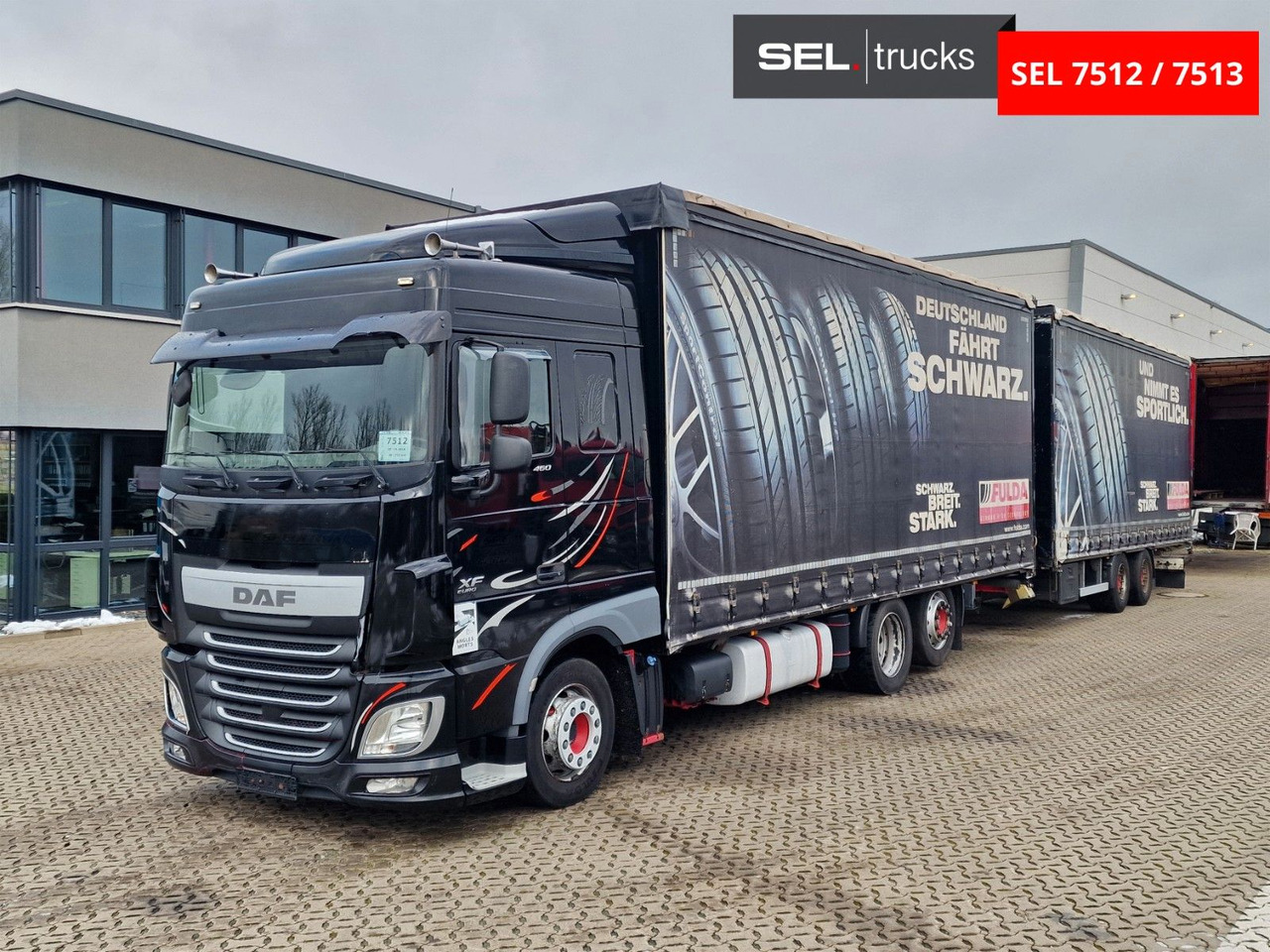 DAF XF 460 FAR / ZF Intarder / Durchladezug - Curtain side truck: picture 1 DAF XF 460 FAR / ZF Intarder / Durchladezug - Curtain side truck: picture 1