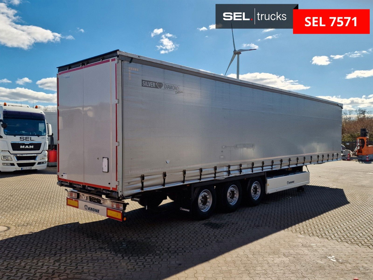 Krone SD / EDSCHA / Liftachse - Curtainsider semi-trailer: picture 5 Krone SD / EDSCHA / Liftachse - Curtainsider semi-trailer: picture 5