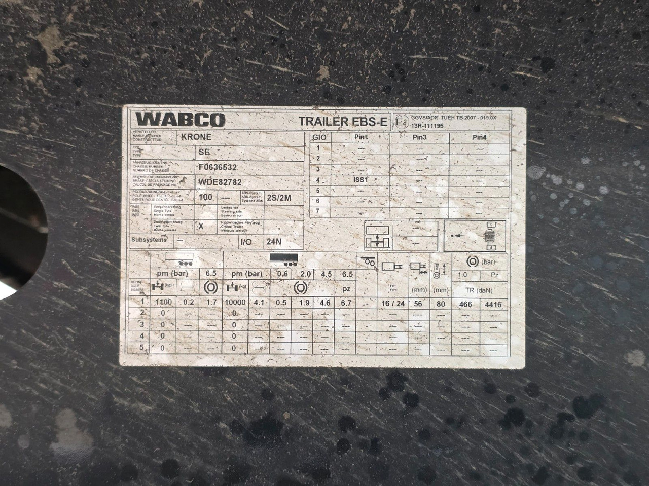 Closed box semi-trailer Krone SE / Rolltor TRIDEC / Zwangslenkung: picture 33