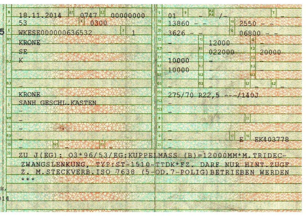 Closed box semi-trailer Krone SE / Rolltor TRIDEC / Zwangslenkung: picture 35