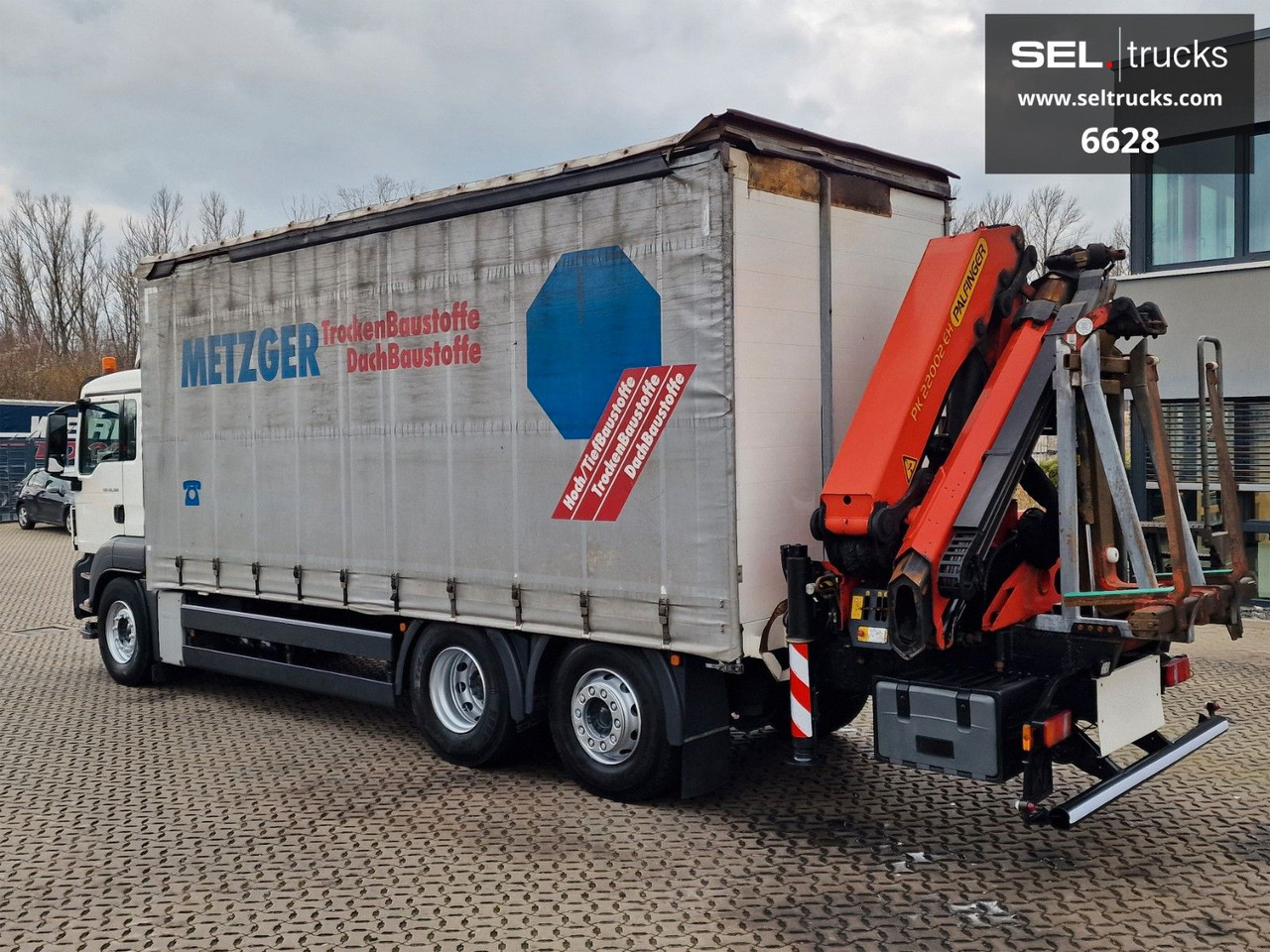 MAN TGS 26.360 / Palfinger PK 22002EH / Lenkachse MAN TGS 26.360 / Palfinger PK 22002EH / Lenkachse - Crane truck, Curtain side truck: picture 2 MAN TGS 26.360 / Palfinger PK 22002EH / Lenkachse MAN TGS 26.360 / Palfinger PK 22002EH / Lenkachse - Crane truck, Curtain side truck: picture 2