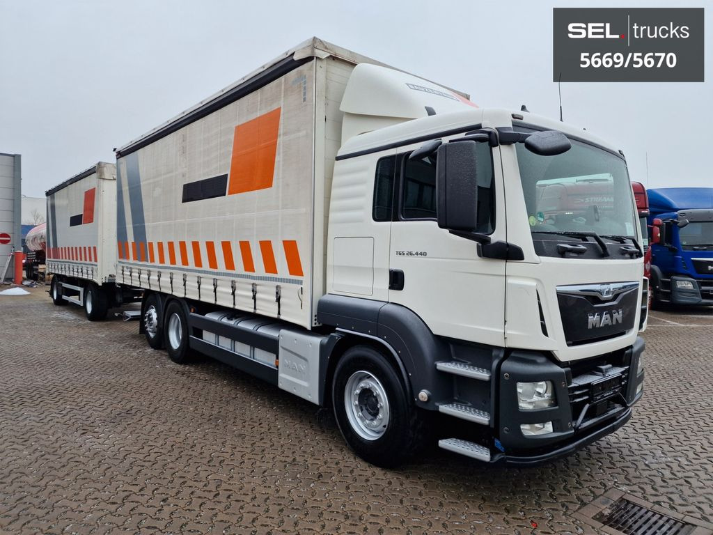 MAN TGS 26.440/Lenkachse/Staplerhaltrng./ KOMPLETT!! - Curtain side truck: picture 4 MAN TGS 26.440/Lenkachse/Staplerhaltrng./ KOMPLETT!! - Curtain side truck: picture 4
