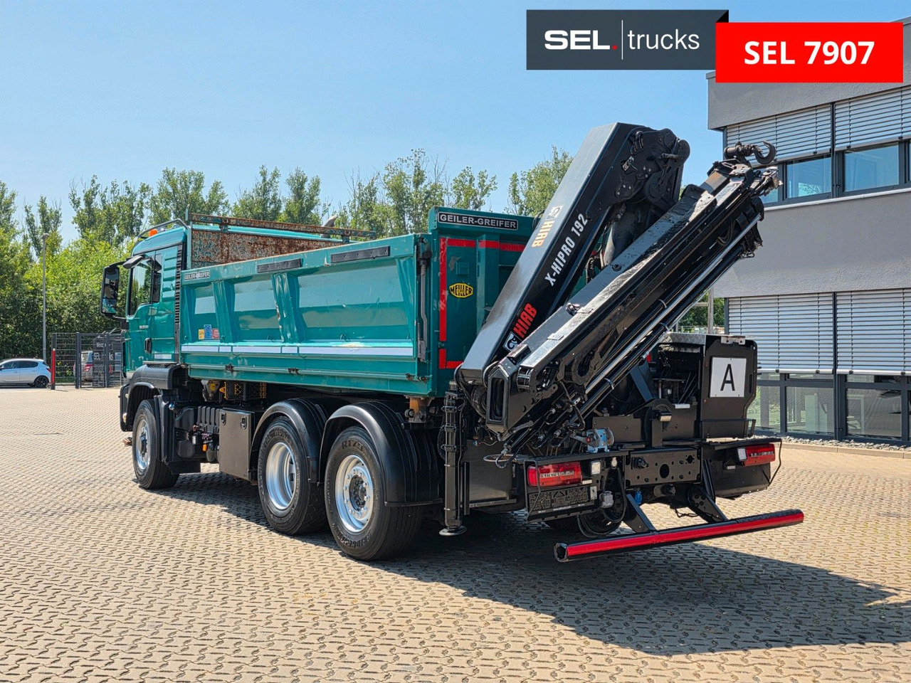 MAN TGS 28.480 6X4H-4 BL /HIAB /Fernbed. / Lenkachse - Tipper, Crane truck: picture 1 MAN TGS 28.480 6X4H-4 BL /HIAB /Fernbed. / Lenkachse - Tipper, Crane truck: picture 1
