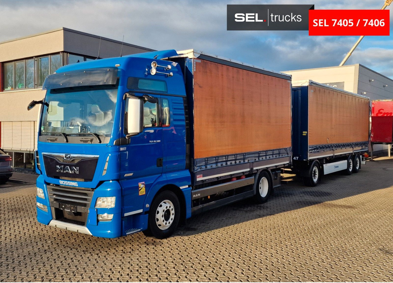 MAN TGX 18.580 4X2 LL/ Intarder/Aluklappen/Durchlade - Curtain side truck: picture 2 MAN TGX 18.580 4X2 LL/ Intarder/Aluklappen/Durchlade - Curtain side truck: picture 2