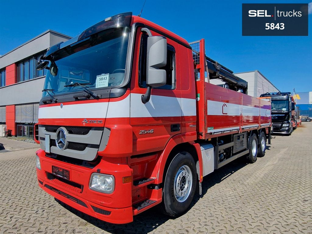 Mercedes-Benz Actros 2546 / HIAB 166K / ADC 4,1t / Lenkachse  - Crane truck, Dropside/ Flatbed truck: picture 1 Mercedes-Benz Actros 2546 / HIAB 166K / ADC 4,1t / Lenkachse  - Crane truck, Dropside/ Flatbed truck: picture 1