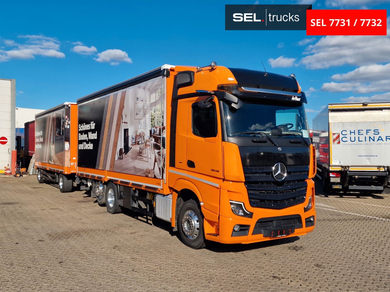 Mercedes-Benz Actros 2548 / Retarder / Aluklappen / 6E - Curtain side truck: picture 3 Mercedes-Benz Actros 2548 / Retarder / Aluklappen / 6E - Curtain side truck: picture 3