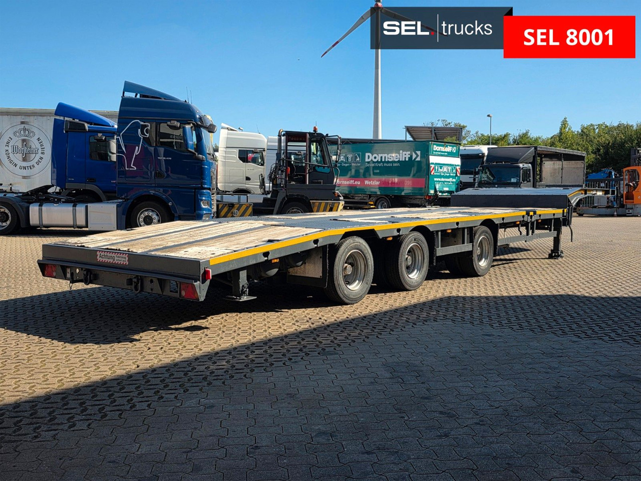 Meusburger MTS-3 / Teleskop / 13.085 - 17.385 mm /Lenkachse - Dropside/ Flatbed semi-trailer: picture 5 Meusburger MTS-3 / Teleskop / 13.085 - 17.385 mm /Lenkachse - Dropside/ Flatbed semi-trailer: picture 5