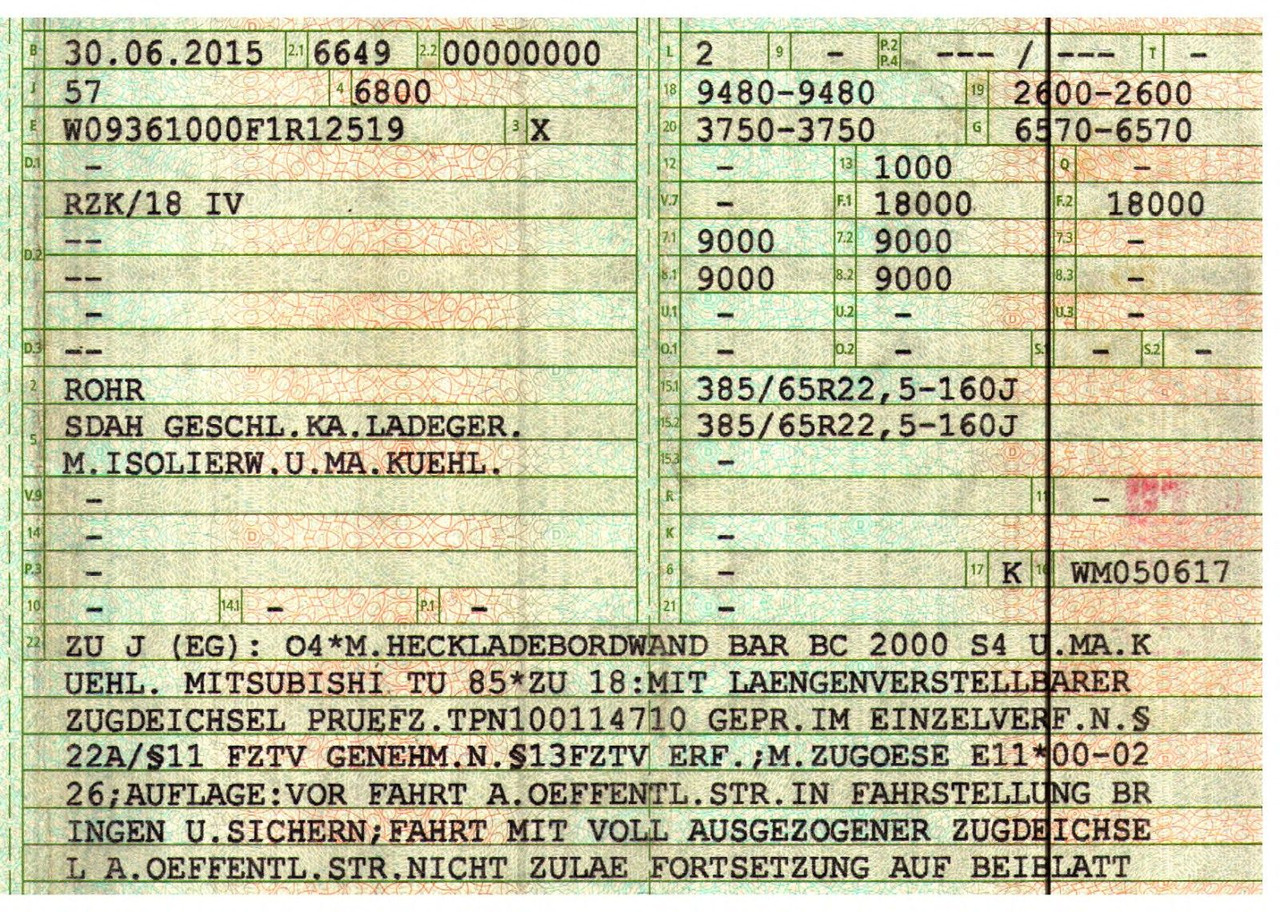 Refrigerated trailer ROHR Rohr RZK/18 IV / Ladebordwand: picture 47 Refrigerated trailer ROHR Rohr RZK/18 IV / Ladebordwand: picture 47