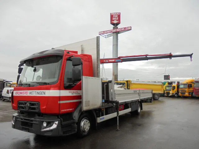 Renault Midlum 240 D12 - Dropside/ Flatbed truck, Crane truck: picture 1 Renault Midlum 240 D12 - Dropside/ Flatbed truck, Crane truck: picture 1