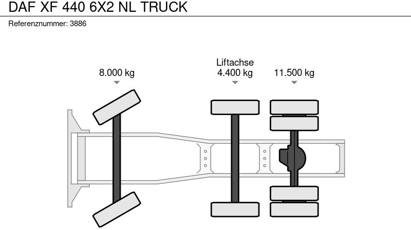 Tractor unit DAF XF 440 6X2 NL TRUCK: picture 17