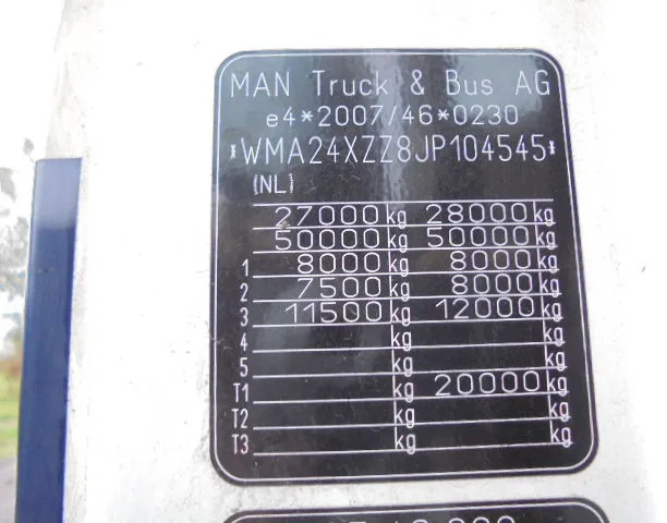 Tractor unit MAN TGX 26.500 XXL 6X2 NEW TYPE TACHO -SMART TACHO: picture 18