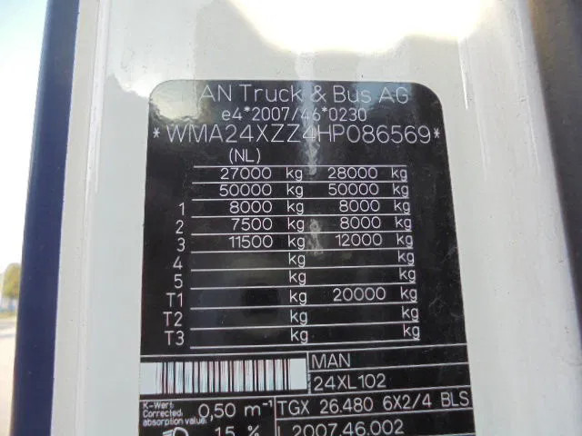 MAN TGX 28.480 6X2 XXL - Tractor unit: picture 5 MAN TGX 28.480 6X2 XXL - Tractor unit: picture 5