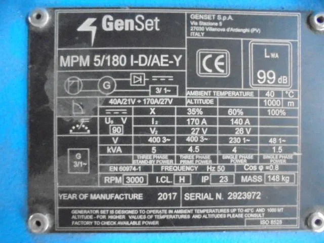 Mpm 5 KVA - Generator set: picture 4 Mpm 5 KVA - Generator set: picture 4