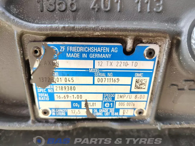DAF CF Euro 6 DAF 12TX2210 TD TraXon Versnellingsbak 2185317 - Gearbox for Truck: picture 5 DAF CF Euro 6 DAF 12TX2210 TD TraXon Versnellingsbak 2185317 - Gearbox for Truck: picture 5