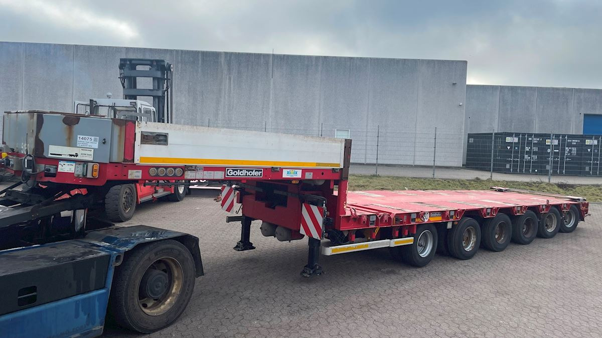 Goldhofer STZ-L 6 - Dropside/ Flatbed semi-trailer: picture 1 Goldhofer STZ-L 6 - Dropside/ Flatbed semi-trailer: picture 1