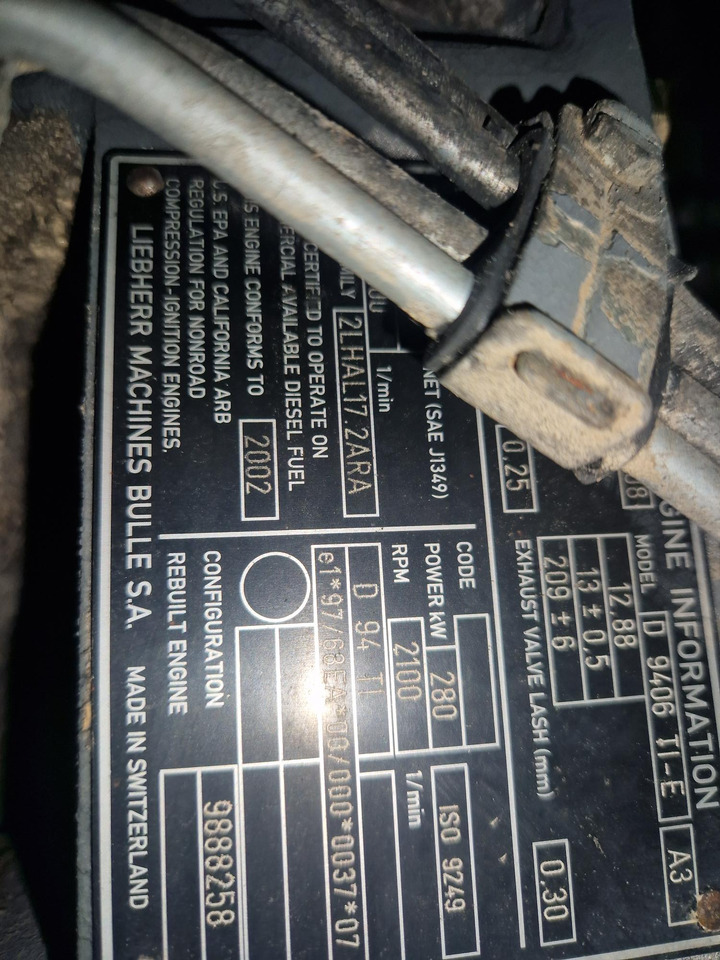 LIEBHERR D9406 PARA PIEZAS - Engine for Construction machinery: picture 3 LIEBHERR D9406 PARA PIEZAS - Engine for Construction machinery: picture 3