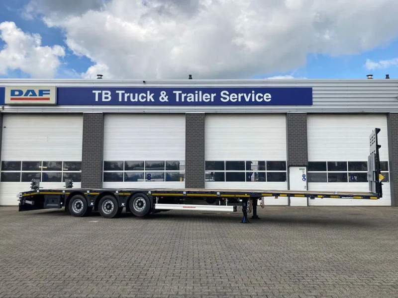 Kässbohrer SPS HM 3 / 0N - 18 / 27 Vlakke mega trailer met liftas, 18x rongen en kist voor de oprijplaten - Dropside/ Flatbed semi-trailer: picture 2 Kässbohrer SPS HM 3 / 0N - 18 / 27 Vlakke mega trailer met liftas, 18x rongen en kist voor de oprijplaten - Dropside/ Flatbed semi-trailer: picture 2