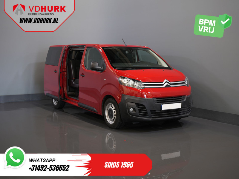 Small van, Crew cab van Citroën Jumpy 2.0 HDI 120 pk L3 DC Dubbel Cabine BPM VRIJ! 2x Schuifdeur/ 2.5t Trekverm./ PDC/ Cruise/ Airco: picture 9