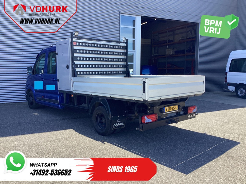 MAN TGE 50 2.0 180 pk DC Dubbel Cabine BPM VRIJ! Open Laadbak/ 7 Pers./ Dubbel Lucht/ Adapt. Cruise/ 3.5t Trekverm./ Tacho/ Gev.Stoel/ C - Open body delivery van, Crew cab van: picture 2 MAN TGE 50 2.0 180 pk DC Dubbel Cabine BPM VRIJ! Open Laadbak/ 7 Pers./ Dubbel Lucht/ Adapt. Cruise/ 3.5t Trekverm./ Tacho/ Gev.Stoel/ C - Open body delivery van, Crew cab van: picture 2