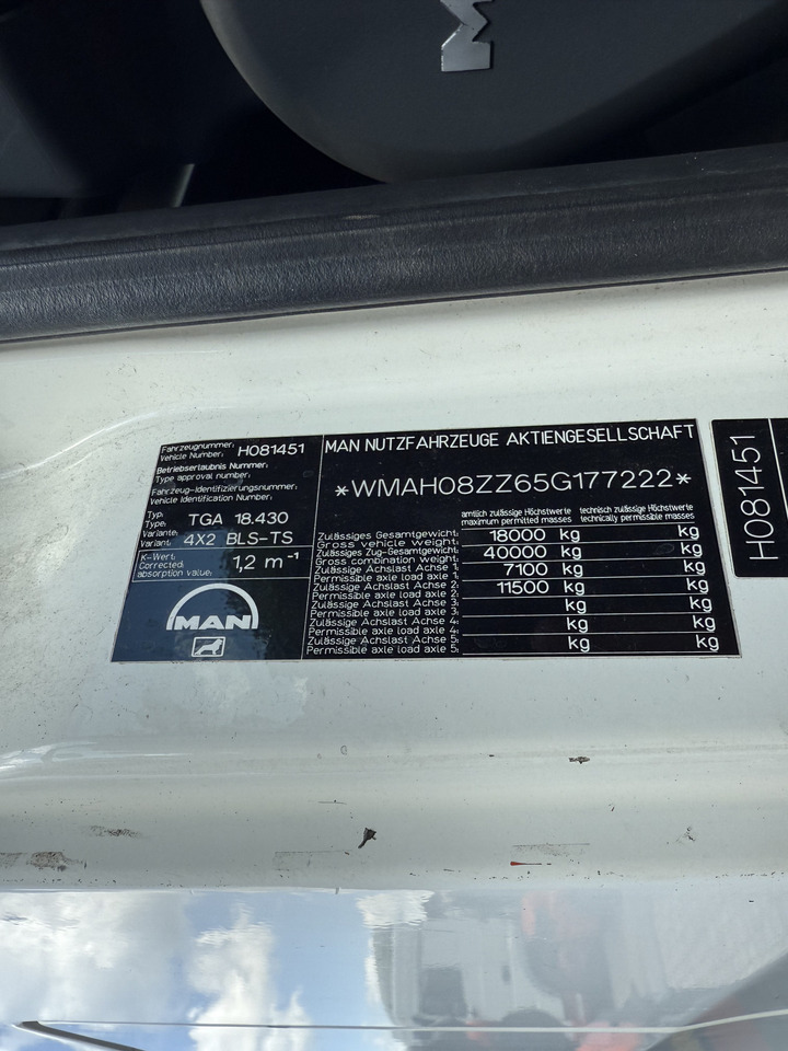 MAN TGA 18.430 Kran Palfinger 16502 Jib 26.5 Meter - Tractor unit: picture 5 MAN TGA 18.430 Kran Palfinger 16502 Jib 26.5 Meter - Tractor unit: picture 5