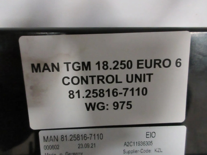 MAN 81.25816-7110 EIO MODULEN MAN TGM 18.250 EURO 6 MODEL 2024 - Electrical system for Truck: picture 5 MAN 81.25816-7110 EIO MODULEN MAN TGM 18.250 EURO 6 MODEL 2024 - Electrical system for Truck: picture 5
