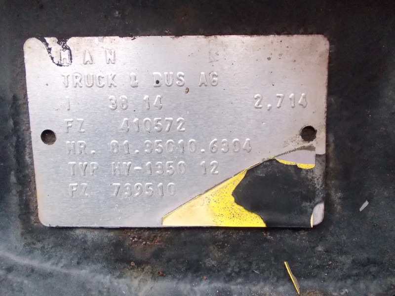 MAN 81.35010-6304 / HY.1350.12/38:14=2,714 MAN TGX EURO 6 - Rear axle for Truck: picture 5 MAN 81.35010-6304 / HY.1350.12/38:14=2,714 MAN TGX EURO 6 - Rear axle for Truck: picture 5