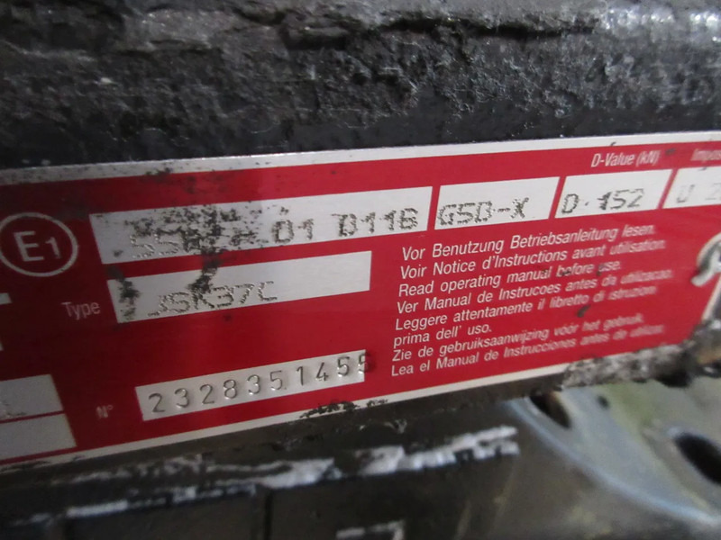 MAN D 152 G5B-X U 20 D 152 G5B-X U 20 MAN 18.440 EURO 6 MODEL 2018 JOST SCHOTEL - Fifth wheel coupling for Truck: picture 5 MAN D 152 G5B-X U 20 D 152 G5B-X U 20 MAN 18.440 EURO 6 MODEL 2018 JOST SCHOTEL - Fifth wheel coupling for Truck: picture 5