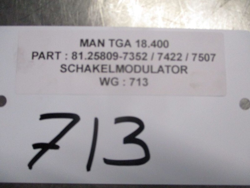 MAN TGX 81.25809-7352 / 7422 / 7507 SCHAKELMODULATOR EURO 5 - Clutch and parts for Truck: picture 3 MAN TGX 81.25809-7352 / 7422 / 7507 SCHAKELMODULATOR EURO 5 - Clutch and parts for Truck: picture 3