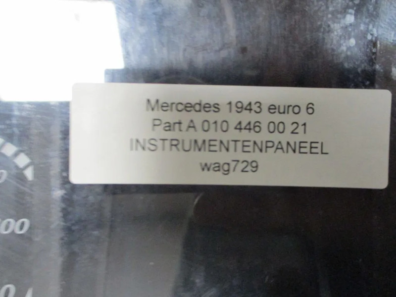 Mercedes-Benz A 010 446 00 21 INSTRUMENTENPANEEL MERCEDES ACTROS EURO 6 - Dashboard for Truck: picture 2 Mercedes-Benz A 010 446 00 21 INSTRUMENTENPANEEL MERCEDES ACTROS EURO 6 - Dashboard for Truck: picture 2